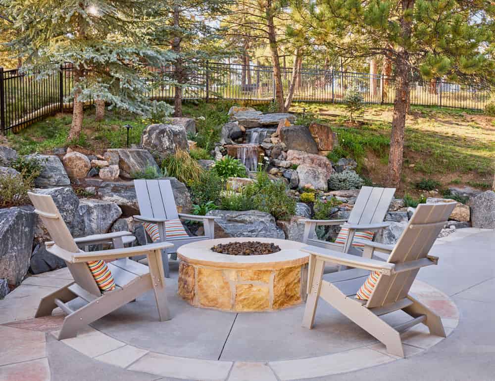 Outdoor Fire Pit Installation image