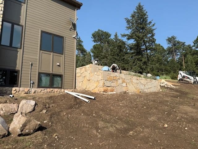 Mountain Home Patio and Retaining Wall Magic